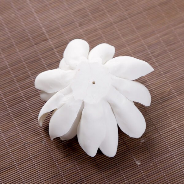 White porcelain incense burner lotus incense incense burner - Image 8