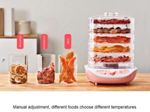MINI Dried Fruit Vegetables Herb Meat Machine Household Dehydrated 5 Trays Snacks Air Dryer