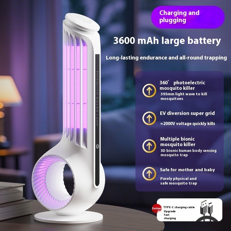 Usb Photocatalyst Mosquito Killing Lamp Electric Shock Two-in-one LED Mosquito Trap Lamp - Image 8