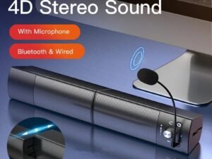 Small Speaker Subwoofer USB with Microphone Bluetooth Wired Universal
