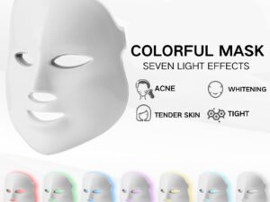 Cross-Border LED Photon Quantum Sr Beautification Tool Household Face Red And Blue Everbright Bank Light Seven-color Beauty Apparatus Mask Beauty