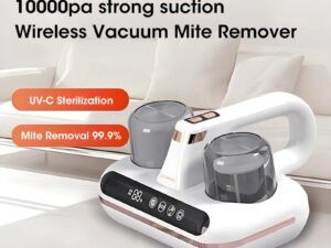 New Mattress Vacuum Mite Remover Cordless Handheld Cleaner Powerful Suction For Cleaning Bed Pillows Home Supplies