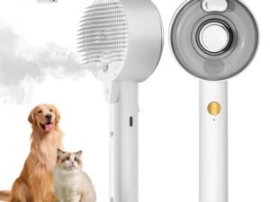 Cat Steam Brush For Shedding Spritz Defur Comb For Cats Cloud Care Cat Brush For Indoor Cats Shedding Steam Cat Brush For Long Short Hair Cats Dogs Spray Pet Grooming Brush For Massage Clean