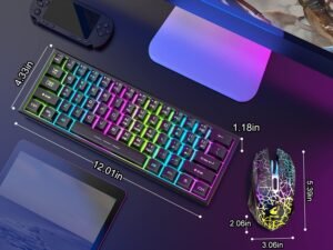 Black Wireless Keyboard Set