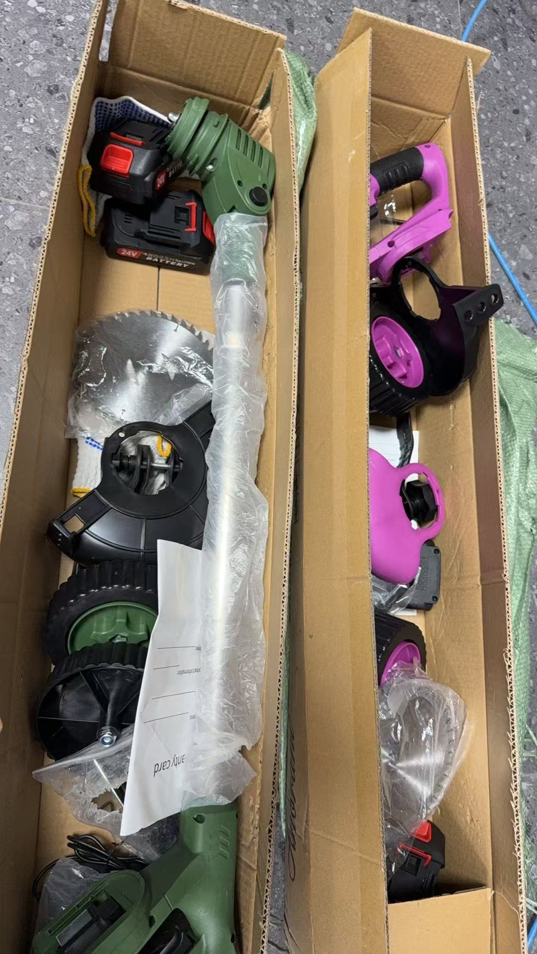 21V Electric Weed Eater With Wheels,Cordless Battery Weed Wacker With Charger, 2Batteries,3 In 1 Brush Cutter String Trimmer Grass Trimmer Lawn Mower,Edger For Garden And Yard Lawn,dealsforyoudays - Image 5