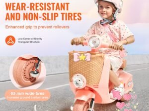 Christmas Gift Kids Ride On Motorcycle 12V Electric Motor Trike With LED For Kids